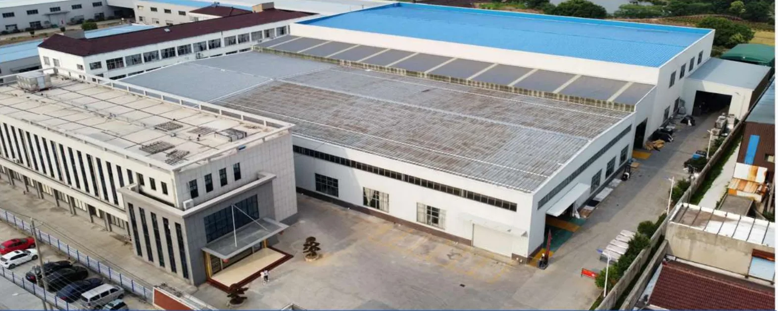 Aerial view of the Gabrielia Foam manufacturing base in Asia