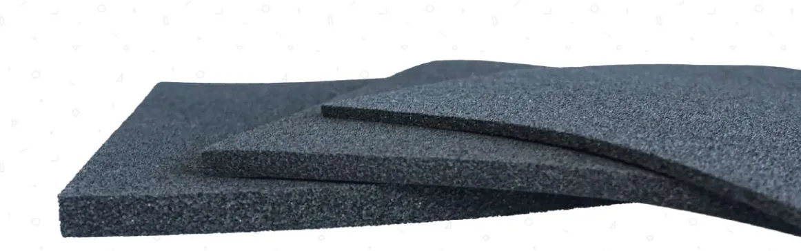 EPDM open cell foam sheet — density 100±10 kg/m³, thickness 2-60 mm